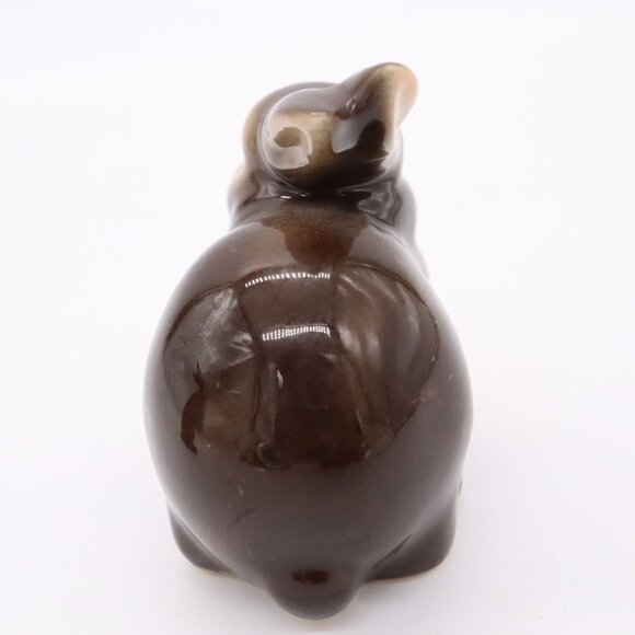 Set Of 2 Vintage Goebel Bunny Figurines West Germany Brown Rabbits 3" - Picture 11 of 12